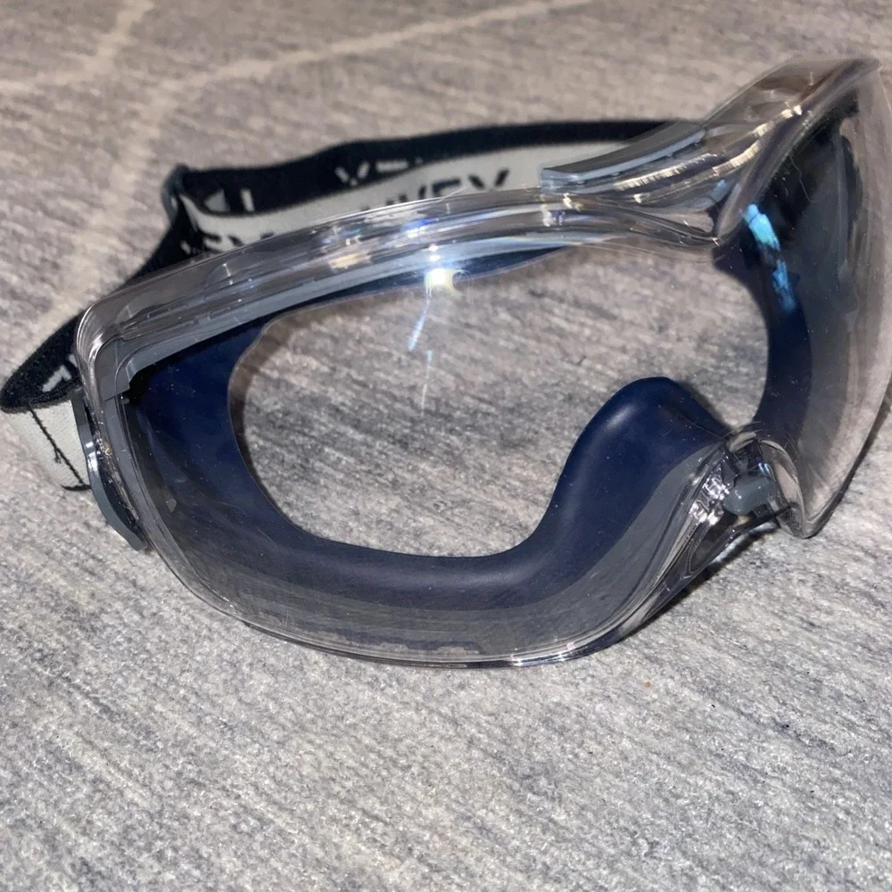 Uvex OTG Safety Goggles with Clear Hydroshield Anti-Fog Lens & Fabric Headband